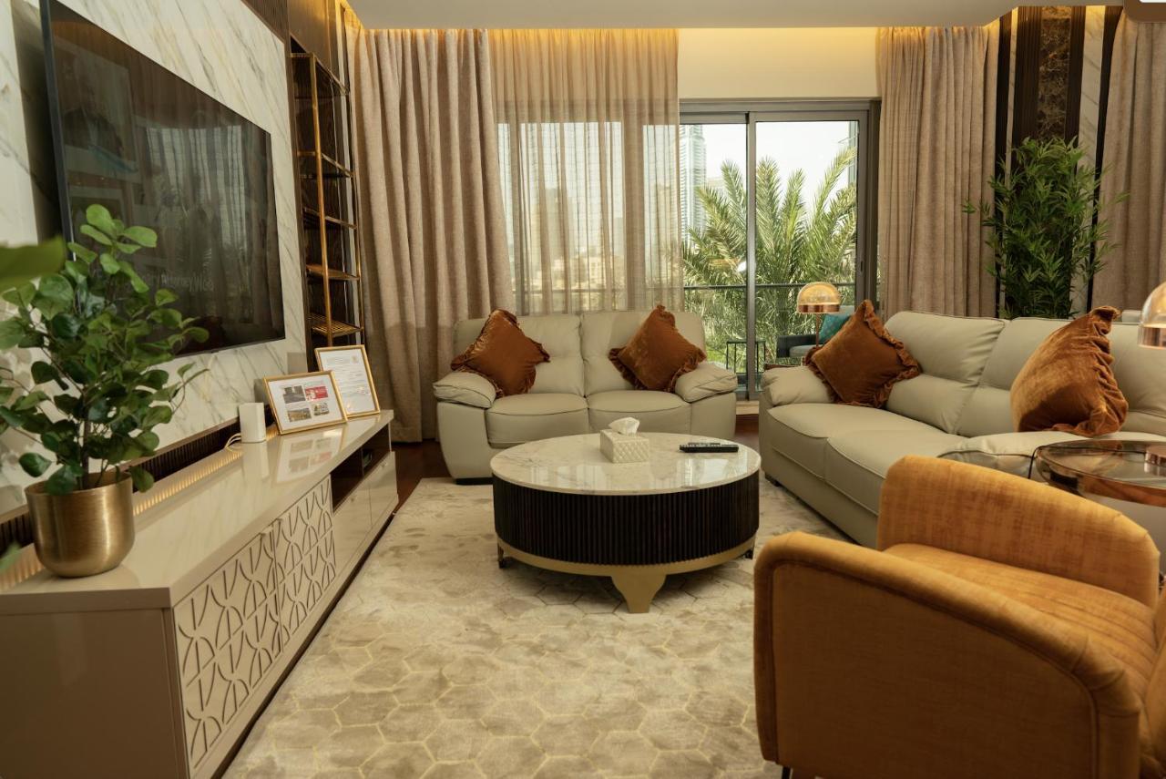 Luxury 3 Bedroom - Direct View To Burj Khalifa Dubai Exteriör bild