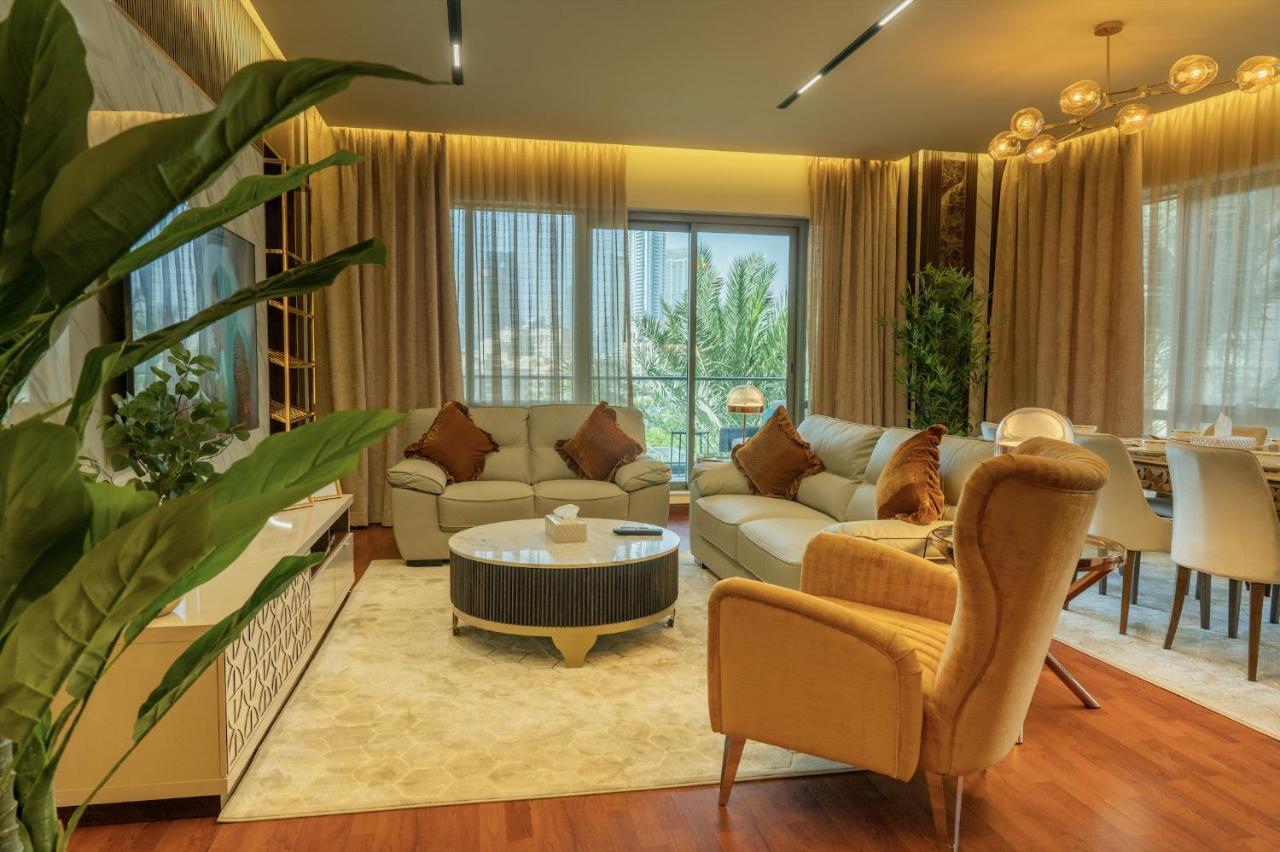 Luxury 3 Bedroom - Direct View To Burj Khalifa Dubai Exteriör bild